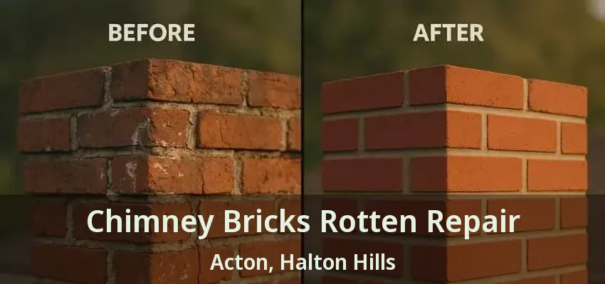 Chimney Bricks Rotten Repair Acton, Halton Hills - ON