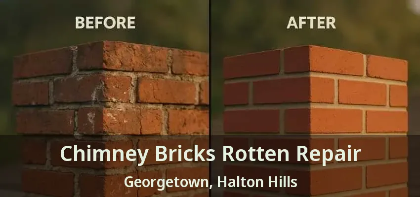 Chimney Bricks Rotten Repair Georgetown, Halton Hills - ON