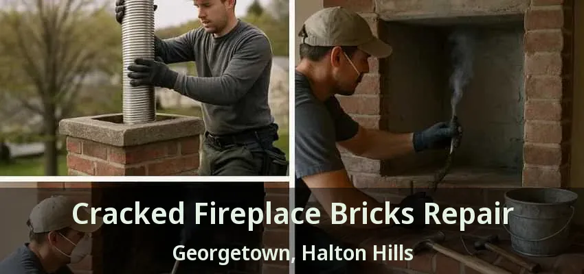 Cracked Fireplace Bricks Repair Georgetown, Halton Hills - ON