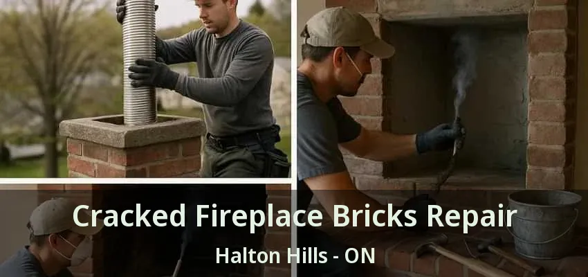 Cracked Fireplace Bricks Repair Halton Hills - ON