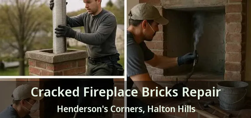 Cracked Fireplace Bricks Repair Henderson's Corners, Halton Hills - ON