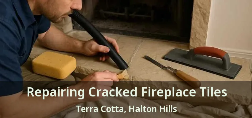 Repairing Cracked Fireplace Tiles Terra Cotta, Halton Hills - ON