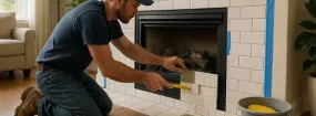 Repairing Cracked Fireplace Tiles Speyside, Halton Hills